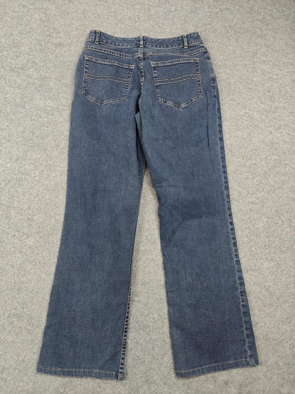 J. Jill Stretch Jeans Womens 0P Blue Medium Wash Straight 5-Pocket 26 Inseam - Picture 6 of 11